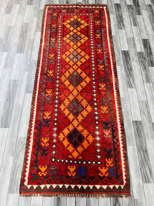 Afghan Handmade Runner Kilims Rug, Wool Kilim Rug, Runner Rug Kilim, Home Decor Kilim Rug