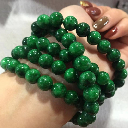 Jade Dry Green Ball Bracelet