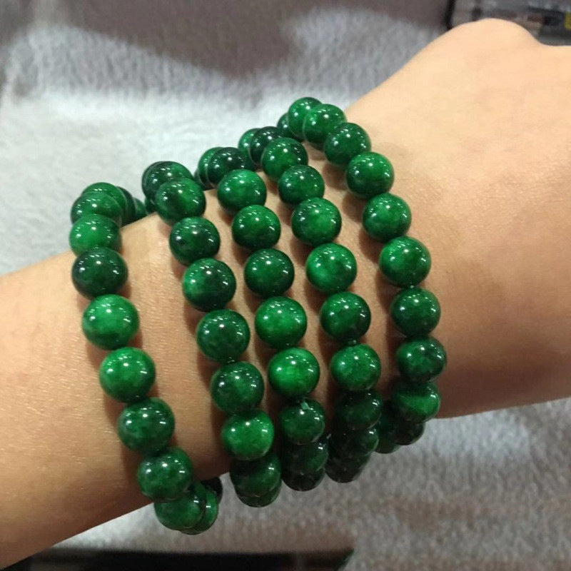 Jade Dry Green Ball Bracelet