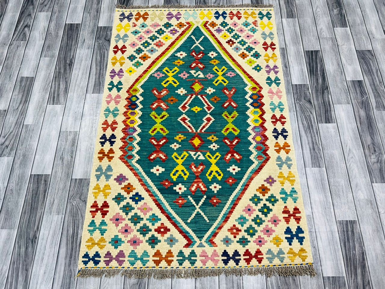 Afghan handmade Chobi Kilim Rug, 100% Wool’s Rug Kilim, Hand  Knotted Wool Kilim.