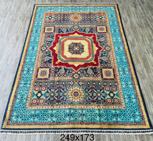 Afghan Handmade Wool Mamlook Rug