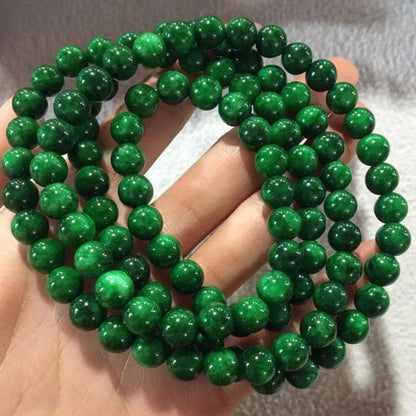 Jade Dry Green Ball Bracelet