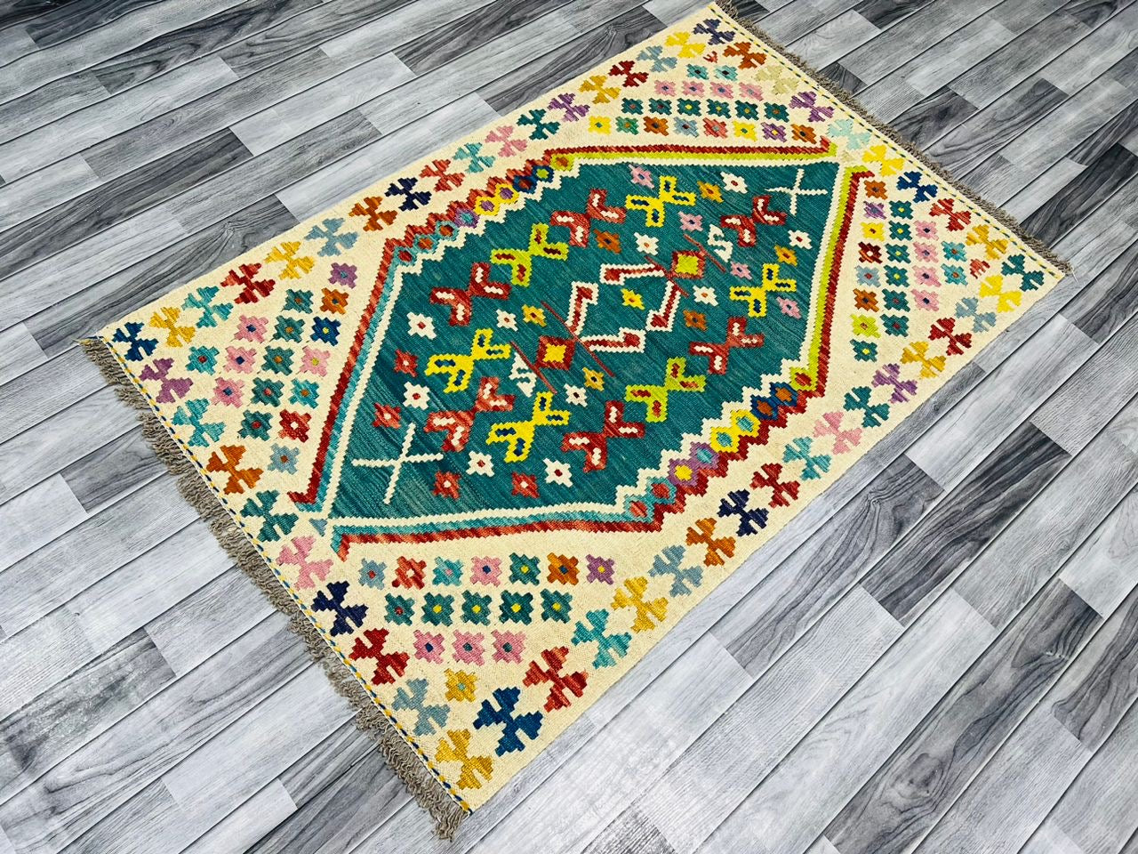 Afghan handmade Chobi Kilim Rug, 100% Wool’s Rug Kilim, Hand  Knotted Wool Kilim.