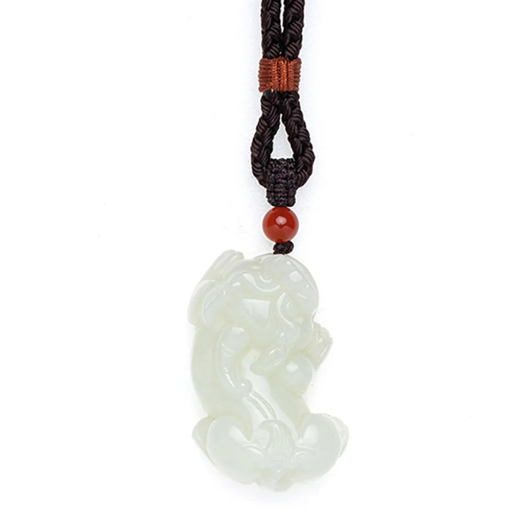 Certified PIYAO Jade Pendants Pixiu Necklace Pendant Women's Jewelry Talisman Pendants Jade Jewelry