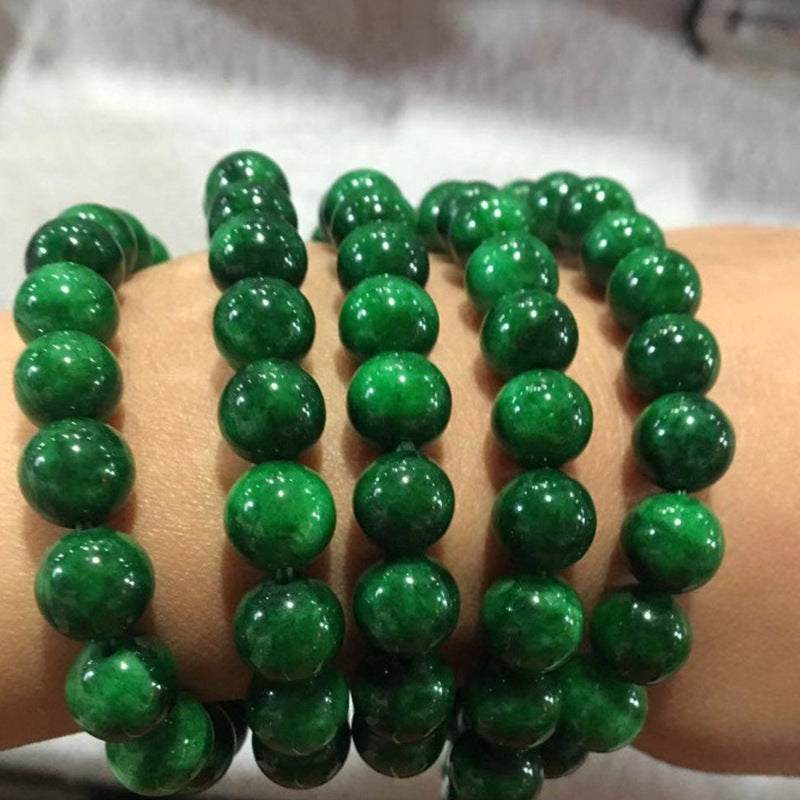 Jade Dry Green Ball Bracelet