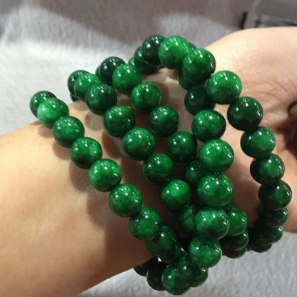 Jade Dry Green Ball Bracelet