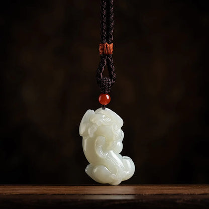 Certified PIYAO Jade Pendants Pixiu Necklace Pendant Women's Jewelry Talisman Pendants Jade Jewelry